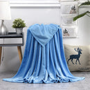 Plaid flanelle polaire corail doux chaud canapé lit