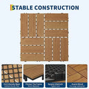 Dalles bois acacia emboitables terrasse antiderapantes facile pose