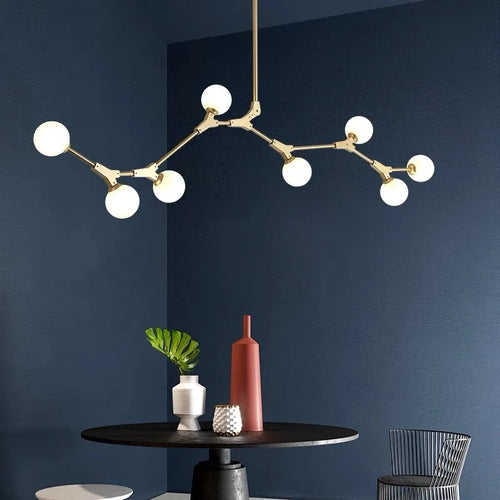 Modern pendant light minimalist dimmable indoor decor - vue 5 sur 12