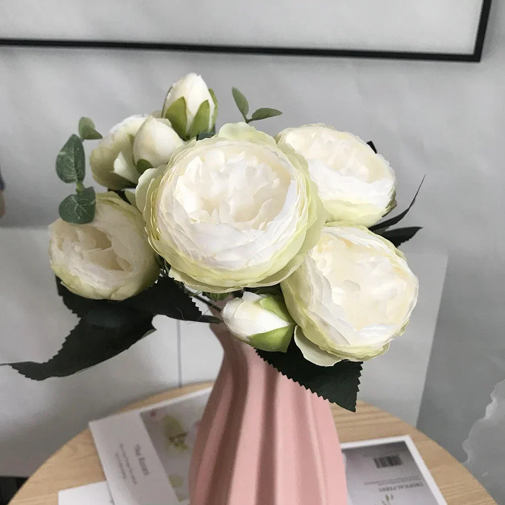 bouquet de pivoines artificielles pour décoration de mariage et maison - vue 11 sur 16