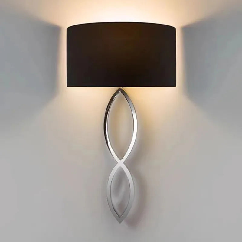 applique murale design en tissu éclairage moderne pour intérieur décoratif - vue 2 sur 9
