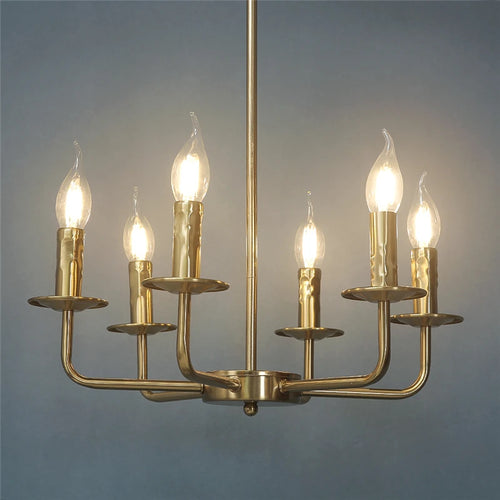 lustre moderne en fer design bougie à led créatif et luxueux