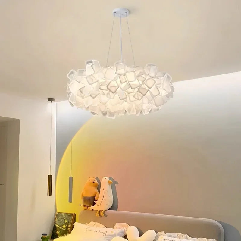 lustre moderne à LED avec protection des yeux en plumes - vue 11 sur 10