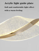 lustre nordique led moderne vague salon restaurant intérieur
