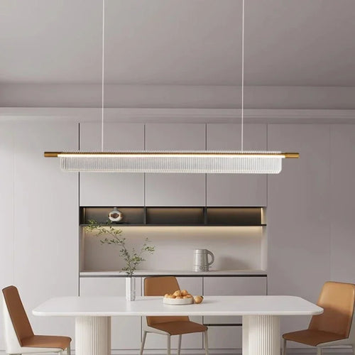 lustre linéaire moderne pour décoration intérieure et restaurant - vue 4 sur 18
