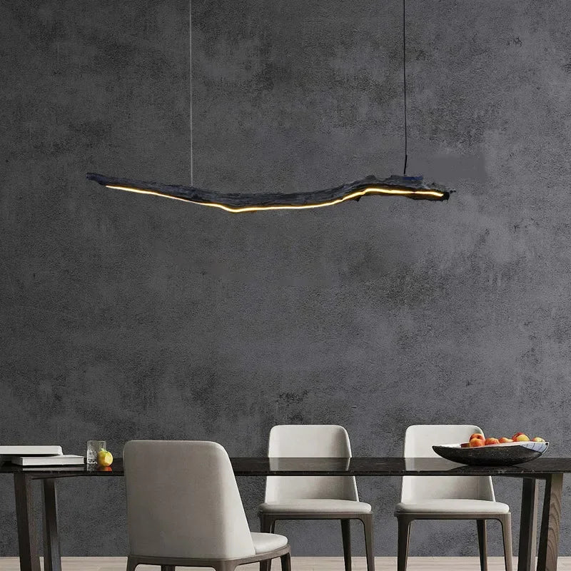 lustre nordique design wabi-sabi pour restaurant et bureau - vue 5 sur 8