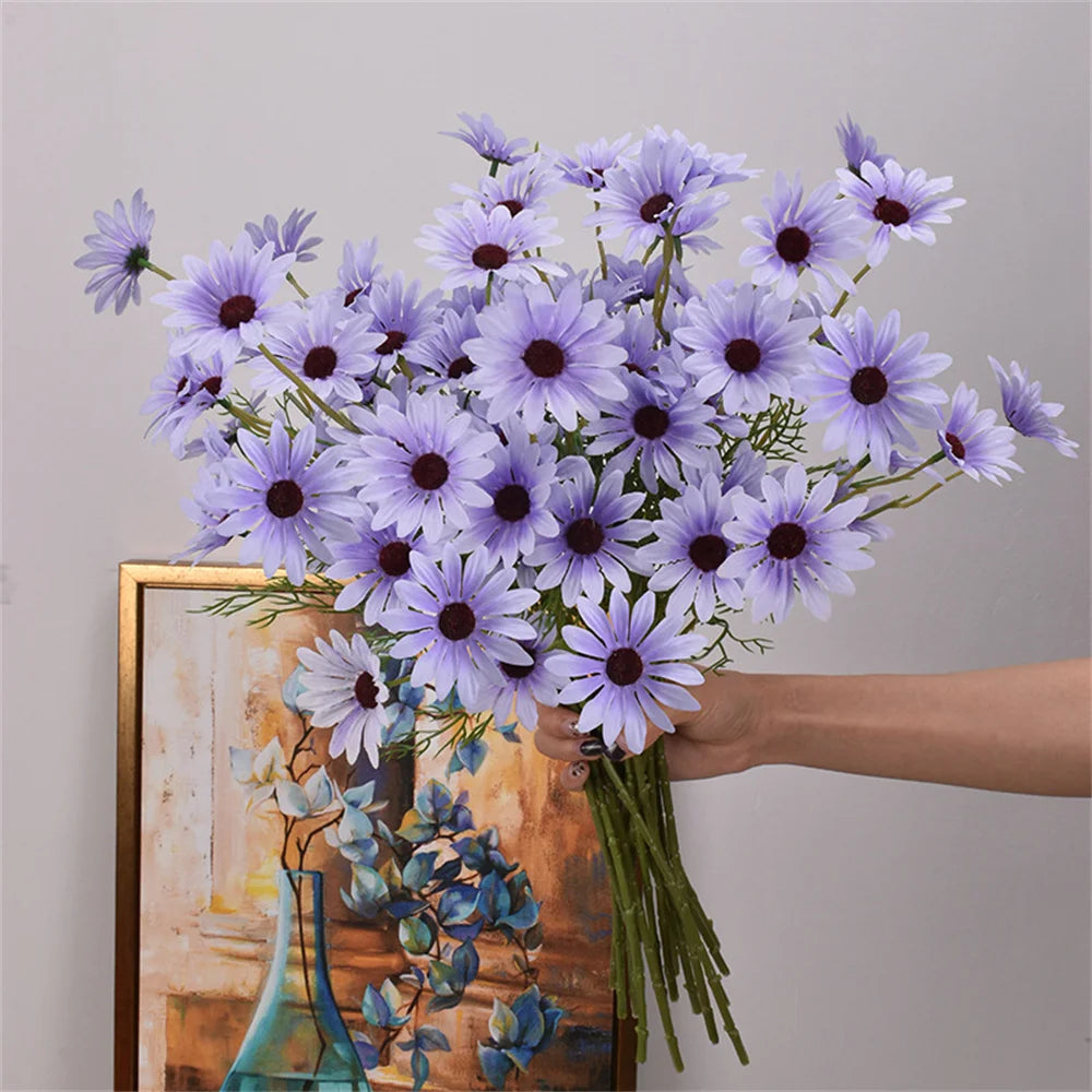 fleurs artificielles marguerites pour décoration mariage et bricolage - vue 5 sur 13