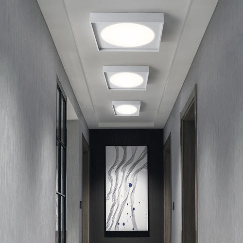 Modern minimalist LED ceiling light decorative indoor fixture - vue 6 sur 8