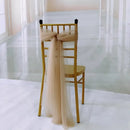 Chemin de table gaze transparente decoration mariage fete