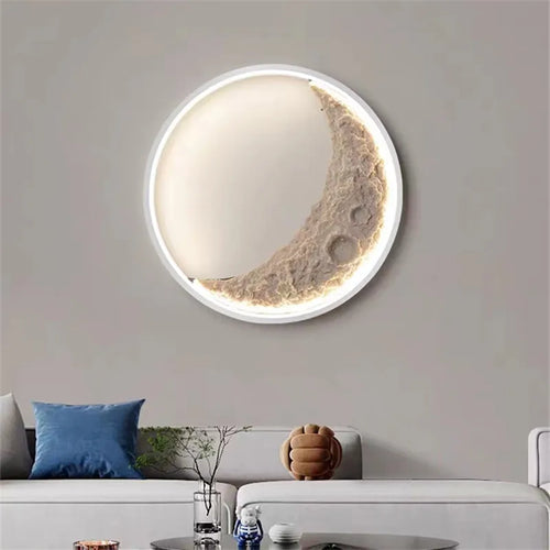 applique murale lune à led avec intensité variable décorative
