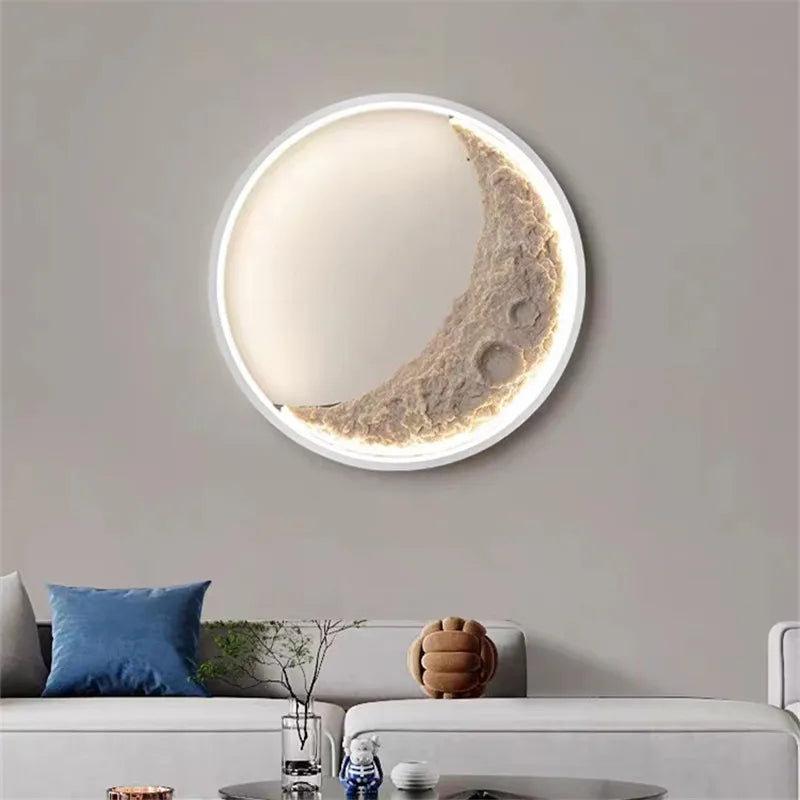 applique murale lune à led avec intensité variable décorative - vue 5 sur 15