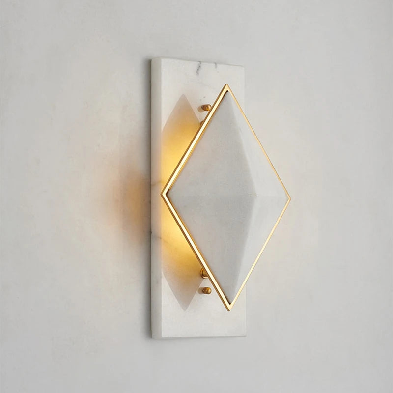 applique murale led moderne en marbre style internet pour hôtel et café - vue 5 sur 18