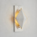 applique murale losange en marbre style célébrité led moderne