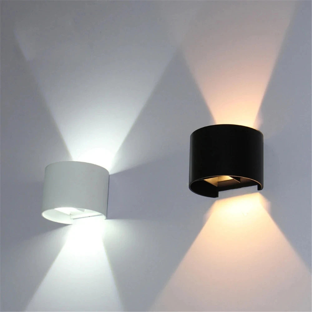 Applique murale led étanche en aluminium à intensité variable pour jardin et porche