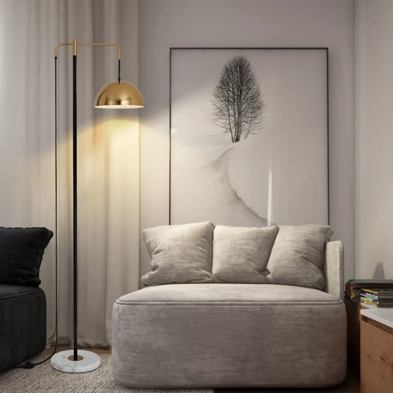 Lampadaire LED design loft avec fil apparent - vue 7 sur 8