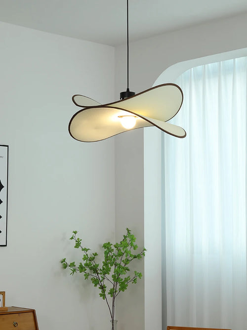 plafonnier en tissu wabi sabi pour décoration intérieure moderne - vue 3 sur 9