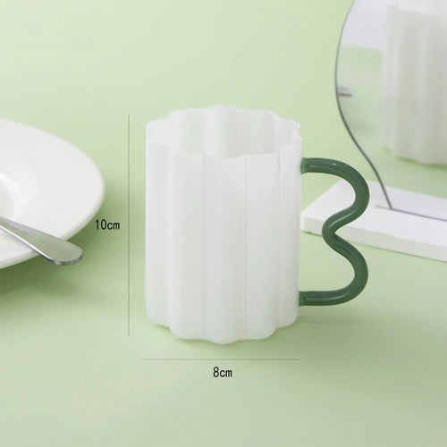 Mug verre borosilicate style coréen minimaliste 380ml