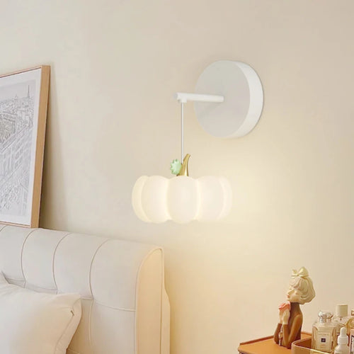 applique murale citrouille pour chambre d'enfant chaleureuse et moderne