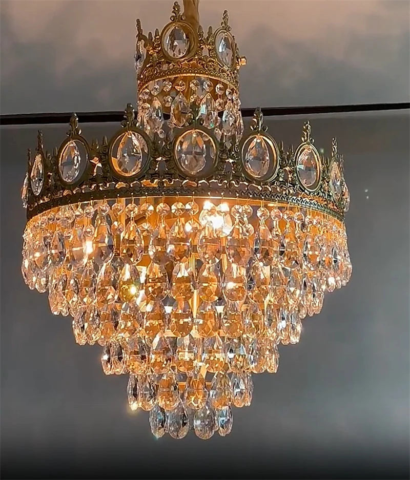 lustre en cristal moderne design élégant pour intérieur haut de gamme - vue 5 sur 15