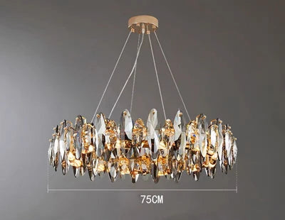 lustre vintage art déco en cristal pour éclairage intérieur - vue 11 sur 11