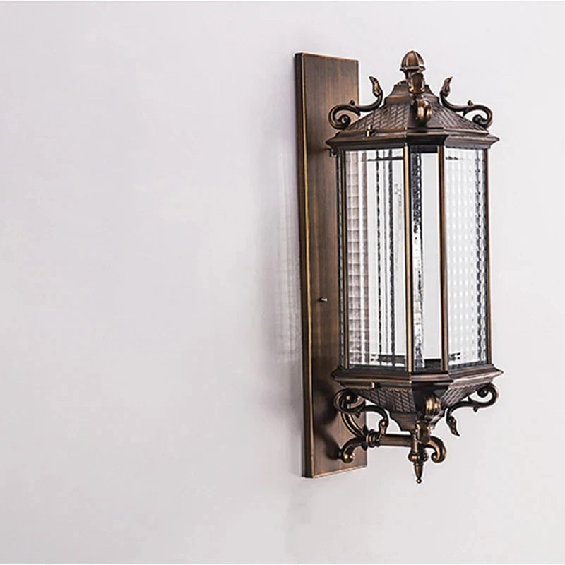 applique murale Vintage extérieur porche lumière rétro étanche E27 éclairage maison européenne porte jardin couloir extérieur - vue 5 sur 7