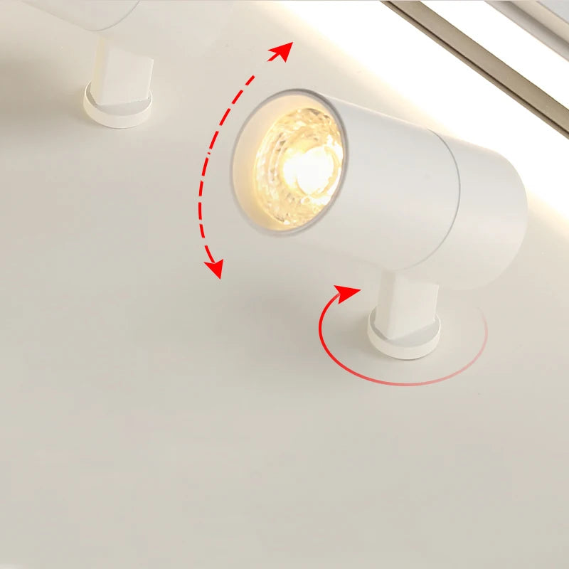 2023 New Modern LED Ceiling Lights For Living Room Bedroom Indoor Round Square Rectangle Lamp Surface Mounted Lighting AC85-260V - vue 6 sur 16