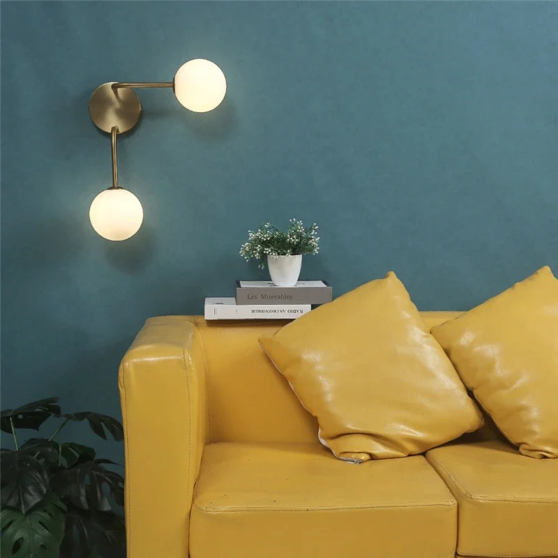 applique murale nordique en verre pour éclairage intérieur - vue 6 sur 11