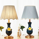 Coloured ceramic table lamp for interior decoration