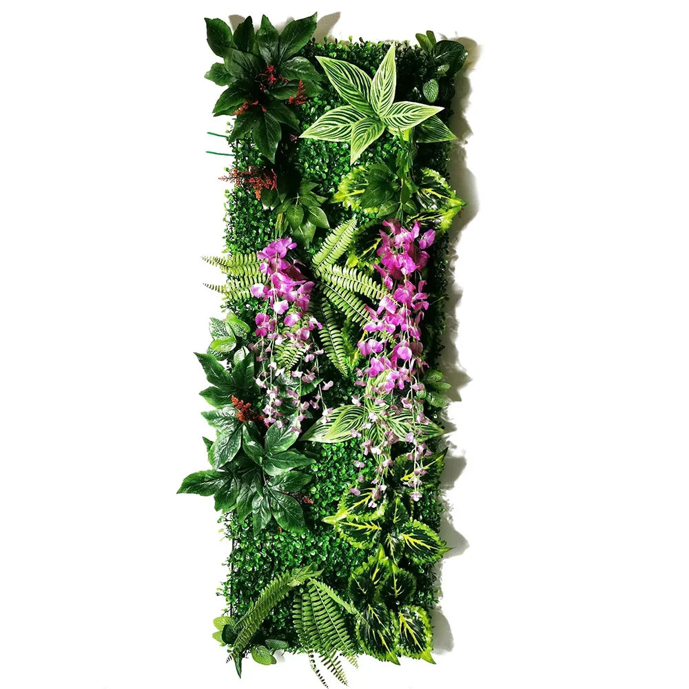 décoration murale artificielle herbe chlorophytum pour jardin et événements - vue 17 sur 23