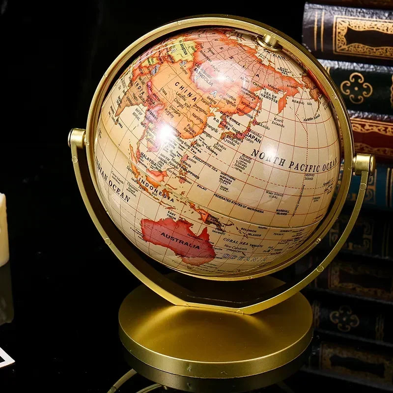 globe universel rétro éducatif rotatif haute définition pour étudiants - vue 7 sur 6