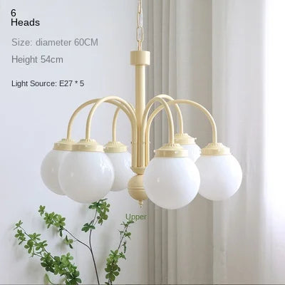 lustre en verre rétro pour décoration intérieure nordique - vue 9 sur 9
