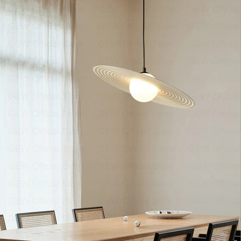 lampes suspendues ovni nordique moderne en fer et plastique pour décoration - vue 5 sur 8