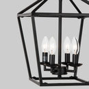 Minimalist retro black farmhouse chandelier for restaurant, kitchen, corridor and bedroom