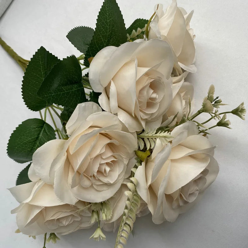 bouquets de roses artificielles pour décoration intérieure et extérieure - vue 8 sur 17