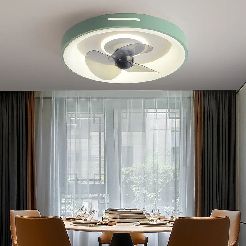 plafonnier intelligent avec ventilateur et télécommande pour enfants - vue 4 sur 9