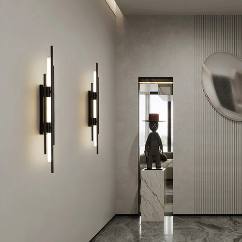 Nordique LED Ligne Applique De Luxe Art Designer Applique Escalier Allée Lumière Salon Chambre Restaurant Décor Luminaire 6pa - vue 4 sur 10