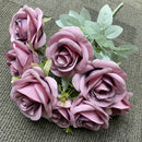bouquet de roses artificielles en soie décoration florale élégante