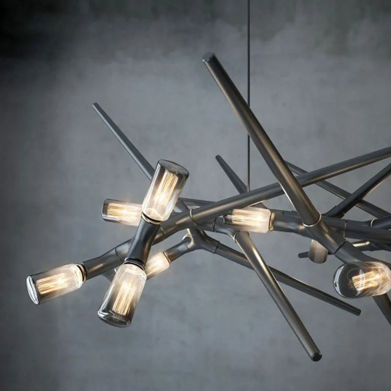lustre de luxe post-moderne nordique pour villa personnalisé - vue 5 sur 11
