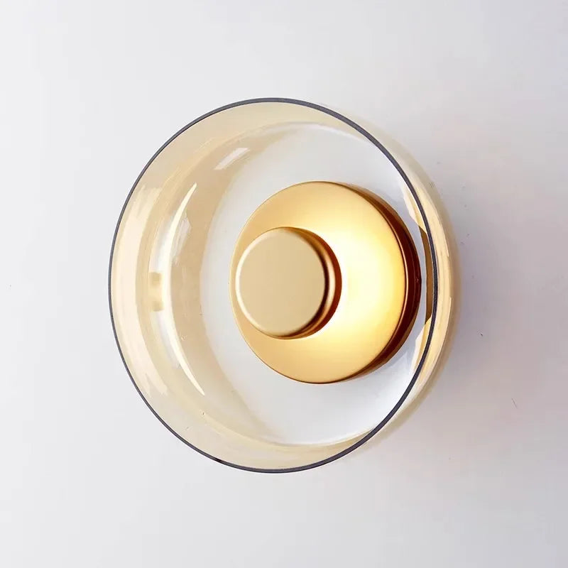 applique murale led moderne en verre pour décoration intérieure nordique - vue 3 sur 8
