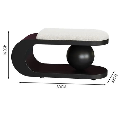 Nordic Light Luxury Home Furnishings, Shoe Changing Doors, Living Room Sofa, Bar shoe Stool,Creative Low Stool,Simple shoe Stool - vue 6 sur 7