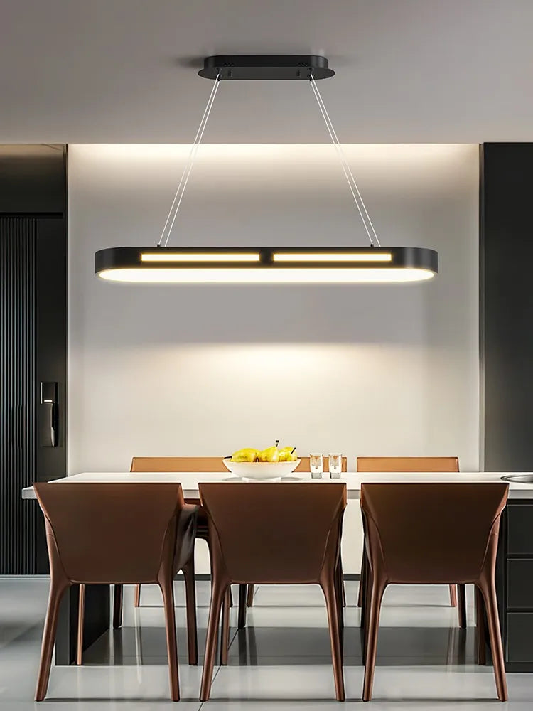lustre moderne minimaliste led barre de lumière de luxe - vue 6 sur 9