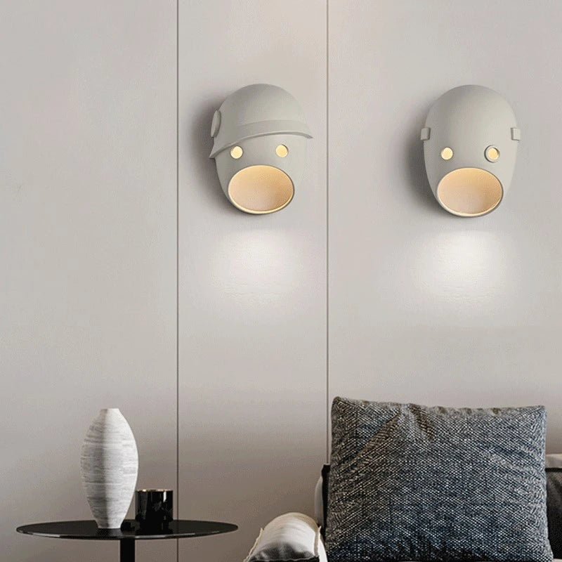 applique murale en résine avec éclairage décoratif créatif nordique - vue 5 sur 10