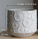 moule silicone pot fleurs béton motif vintage grand format