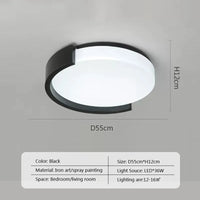 plafonnier led nordique lustre rond simple pour diverses allées