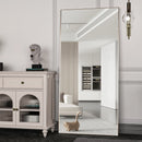 CASSILANDO Full Length Mirror 65" * 24 ", Floor Standing Mirror,  Black Metal Frame Mirror， Full Body Mirror