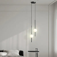 Nordique Simple boule de verre suspension lumières salle à manger chambre décor lampe suspendue Restaurant Bar Suspension lustres éclairage
