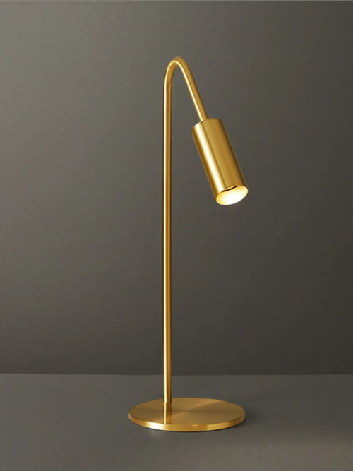 Minimalist copper desk lamp for reading and decoration - vue 2 sur 12