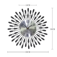 Crystal Sun Modern Style Silent Wall Clock 38X38/60X60/70X70cm, New Product Living Room Office Home Wall Decoration