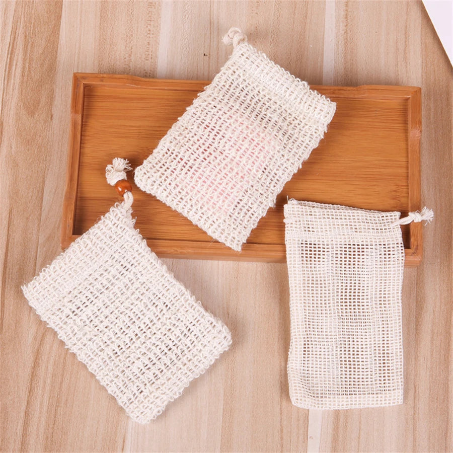 sac de savon en sisal naturel pour exfoliation - vue 6 sur 6