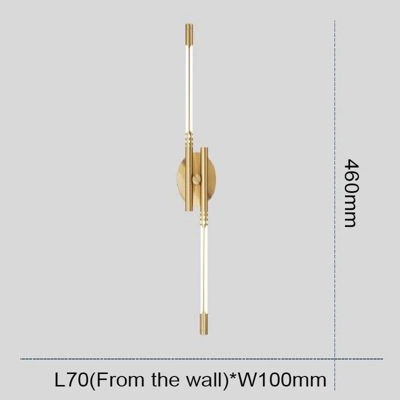 Applique murale LED en cuivre au style nordique Vintage - vue 11 sur 12